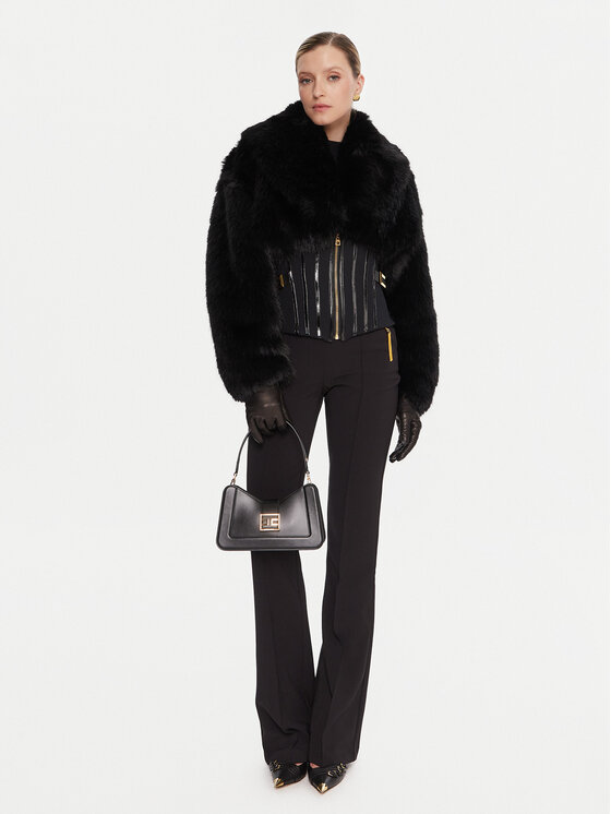 Elisabetta Franchi Elisabetta Franchi Штани з тканини PA-141-57E2-V420 Чорний Regular Fit