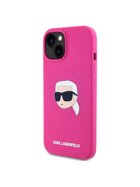 Etui na telefon KARL LAGERFELD, Różowe, Karl Head Print MagSafe