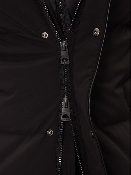 Guess Guess Žieminis paltas M5BL2H W2742 Juoda Regular Fit