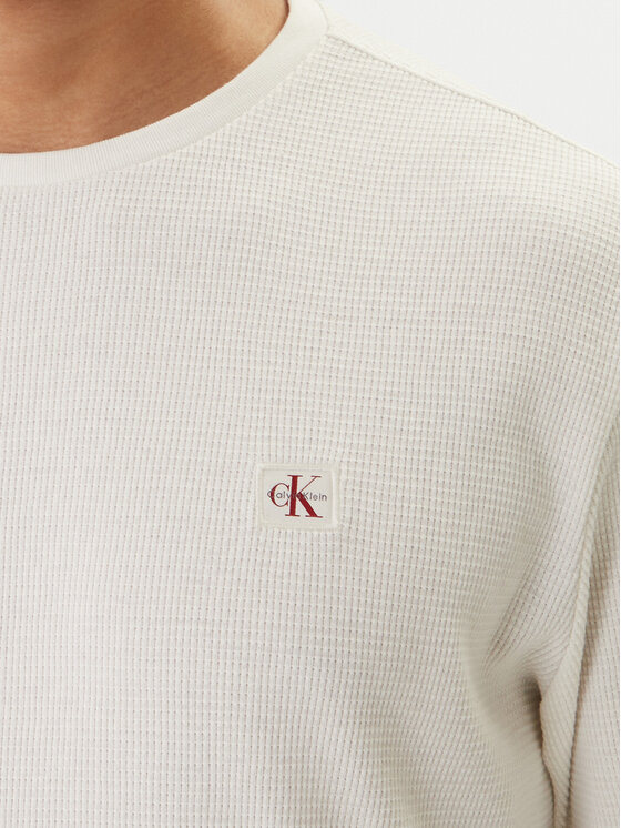 Calvin Klein Jeans Calvin Klein Jeans Džemperis LV040EM217 Écru Regular Fit