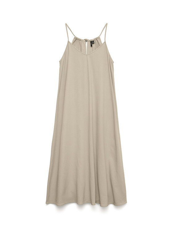 Vero Moda Vero Moda Sukienka letnia Emilo 10340519 Beżowy Loose Fit
