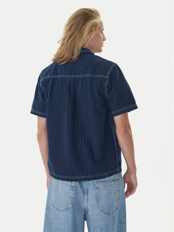 adidas adidas Polo Wabash JW0169 Granatowy Loose Fit