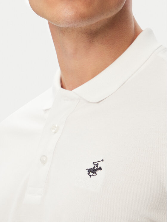 Beverly Hills Polo Club Beverly Hills Polo Club Pólóing P-SS26M-P42560 Fehér Regular Fit