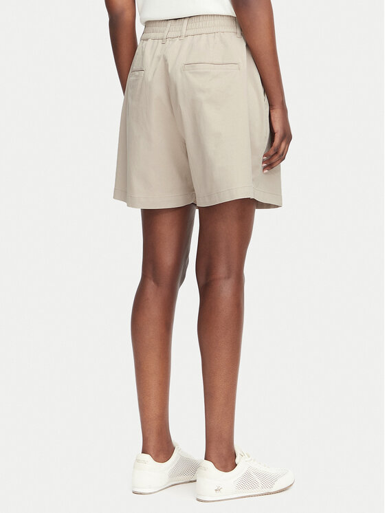 Beverly Hills Polo Club Beverly Hills Polo Club Medžiaginiai šortai P-SS26W-B576580 Smėlio Regular Fit