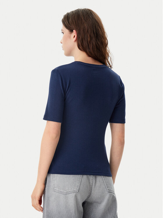 Gap Gap T-krekls 679172-02 Tumši zils Stretch Fit