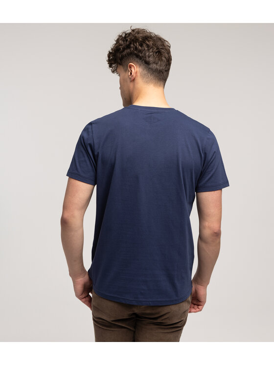 Lee Cooper Lee Cooper T-Shirt OBUTCH 0875 Niebieski Regular Fit