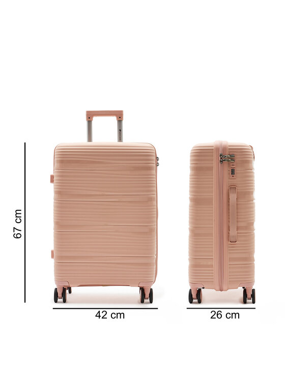 Pierre Cardin Pierre Cardin Srednji kovček 1108 JOY07-24 Roza