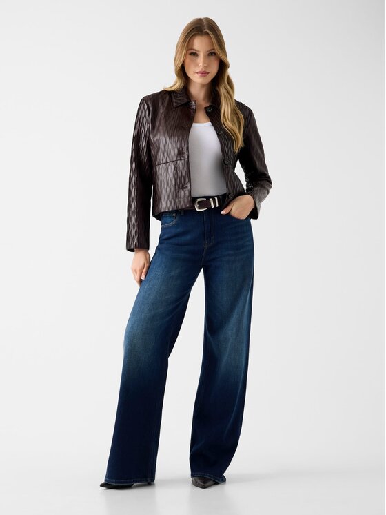 Guess Guess Kurtka przejściowa 183776 Brązowy Classic Fit