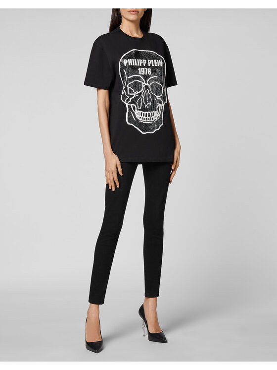 PHILIPP PLEIN PHILIPP PLEIN T-Shirt 30238 Czarny Regular Fit