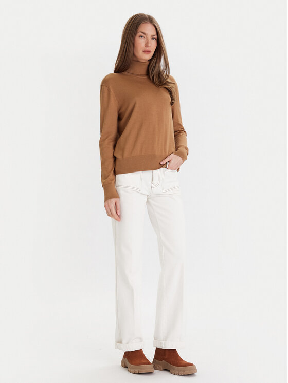 Calvin Klein Calvin Klein Поло LV044D371G Кафяв Regular Fit