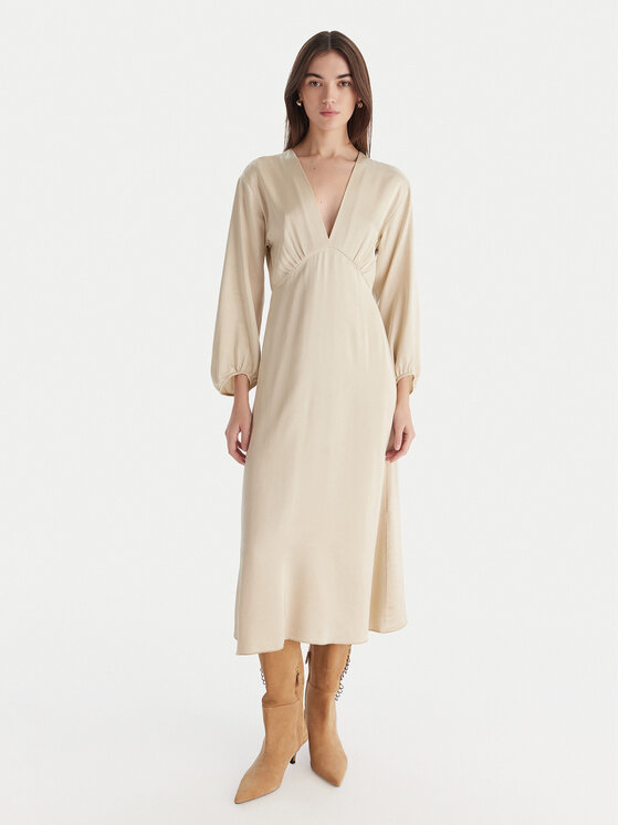 ViCOLO ViCOLO Abito da cocktail TF0250 Beige Regular Fit