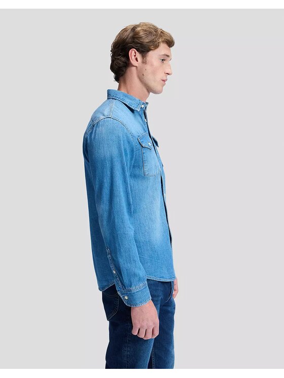 Lee Lee Koszula REGULAR SHIRT Niebieski Regular Fit