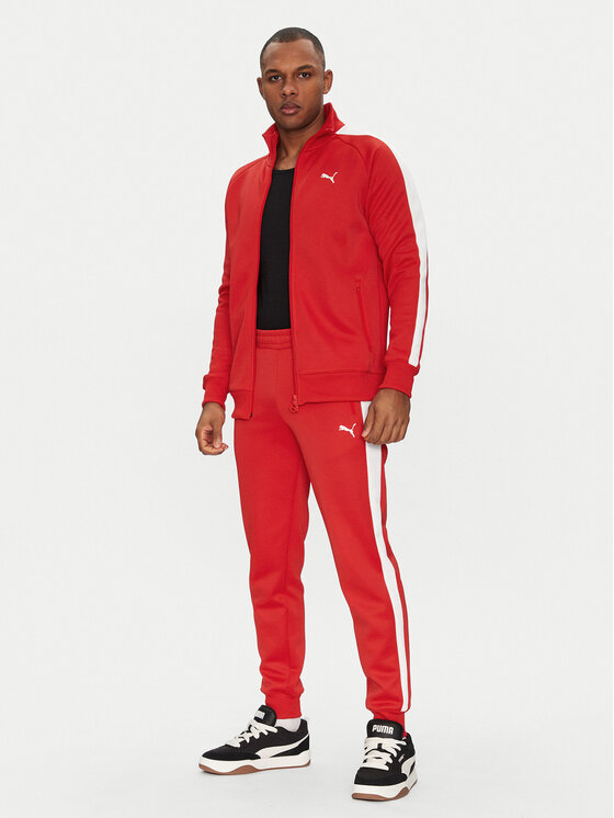 Puma Puma Spodnie dresowe T7 Always On 629588 Czerwony Regular Fit