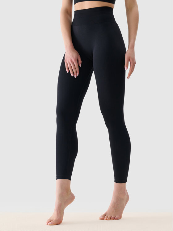 4F 4F Legginsy BASIC+ Czarny Slim Fit