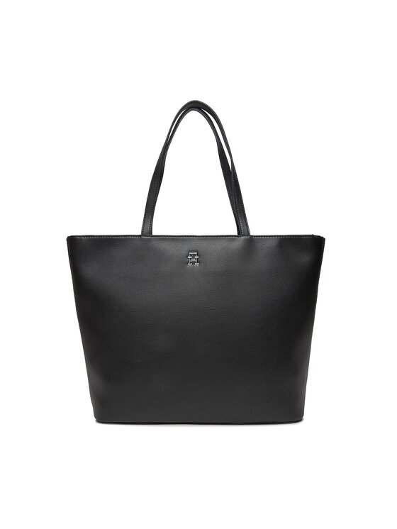 Tommy Hilfiger Tommy Hilfiger Ročna torba Th Essential Sc Tote AW0AW15720 Črna