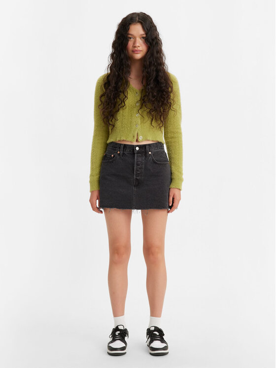 Levi's Džínsová sukňa Icon A46940000 Čierna Loose Fit