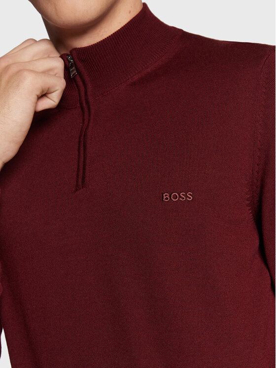 BOSS Boss Светр Benji-L 50476365 Бордовий Regular Fit