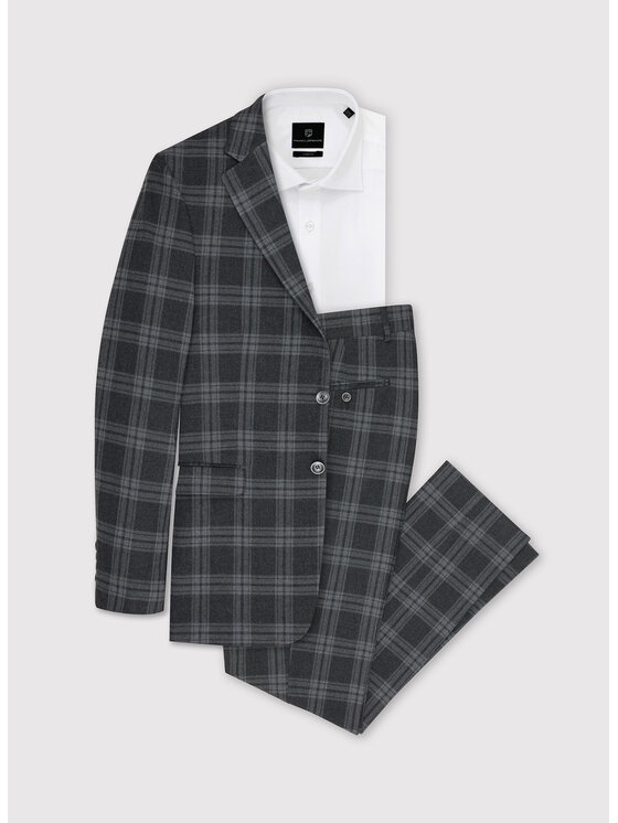 Pako Lorente Pako Lorente Garnitur P22WF-4G-002 Szary Slim Fit