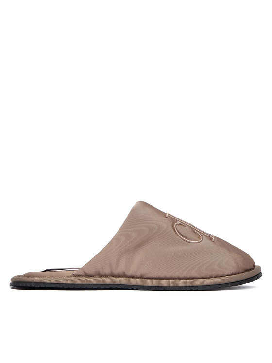 Calvin Klein Jeans Calvin Klein Jeans Παντόφλες Σπιτιού Slipper Satin Moire YW0YW02053 Μπεζ