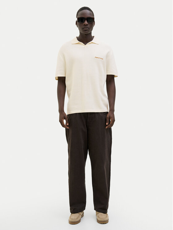 Jack & Jones Jack & Jones Поло Norrebro 12297926 Écru Relaxed Fit