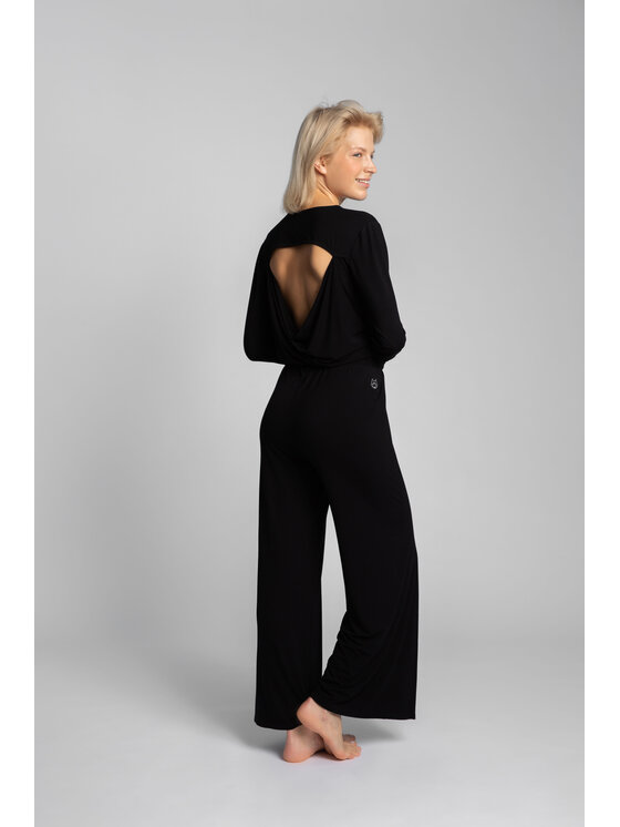 LaLupa LaLupa Pantalone del pigiama LA026 Nero Comfortable Fit