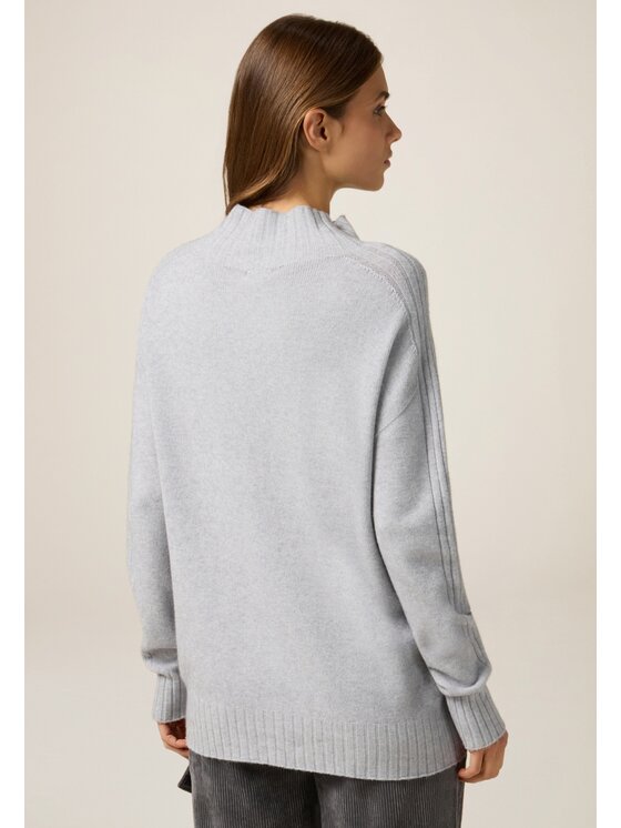 Oltre Oltre Cardigan M052E002038N003 Grigio Over Fit