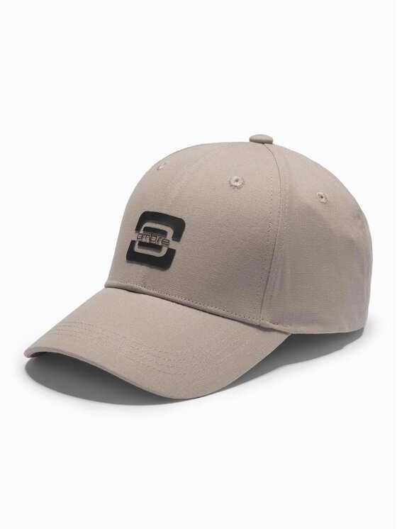 Ombre Ombre Czapka z daszkiem OM-ACCS-0100 Beżowy