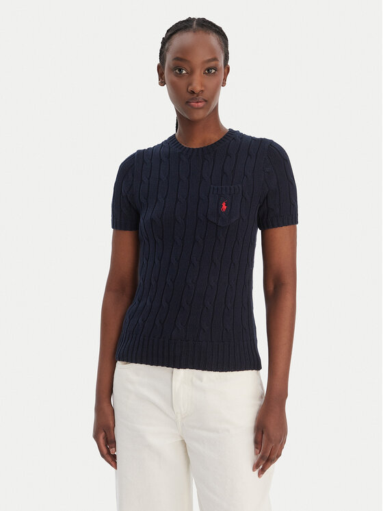 Polo Ralph Lauren Pulover 211971873006 Bleumarin Slim Fit