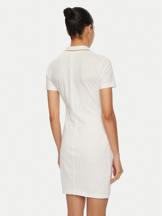 Versace Jeans Couture Versace Jeans Couture Ежедневна рокля 78HAOT01 Бял Regular Fit