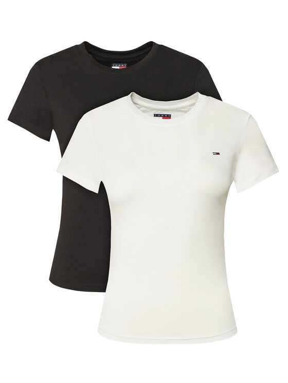 Tommy Jeans Tommy Jeans Komplet t-shirtów DW0DW21366 Kolorowy Slim Fit