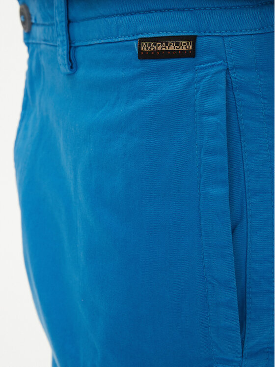 Napapijri Napapijri Šortky z materiálu N-Deline NP0A4HOT Modrá Regular Fit