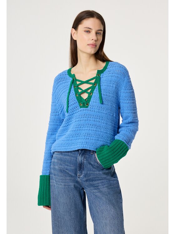 Fabienne Chapot Fabienne Chapot Sweter 6037-1769-173 Niebieski jasny