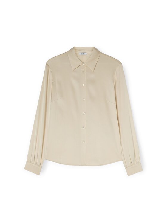 Motivi Motivi Camicia 5192Q000846N011 Écru Regular Fit