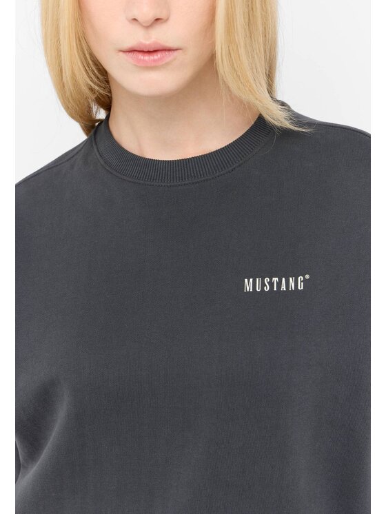 Mustang Mustang Bluza Style Aberdeen Czarny Loose Fit