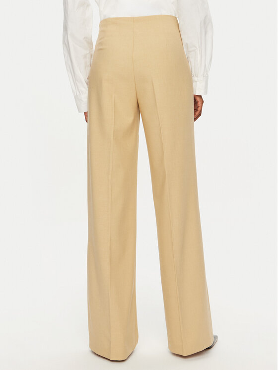 United Colors Of Benetton United Colors Of Benetton Spodnie materiałowe 4962DF01Z Beżowy Wide Leg