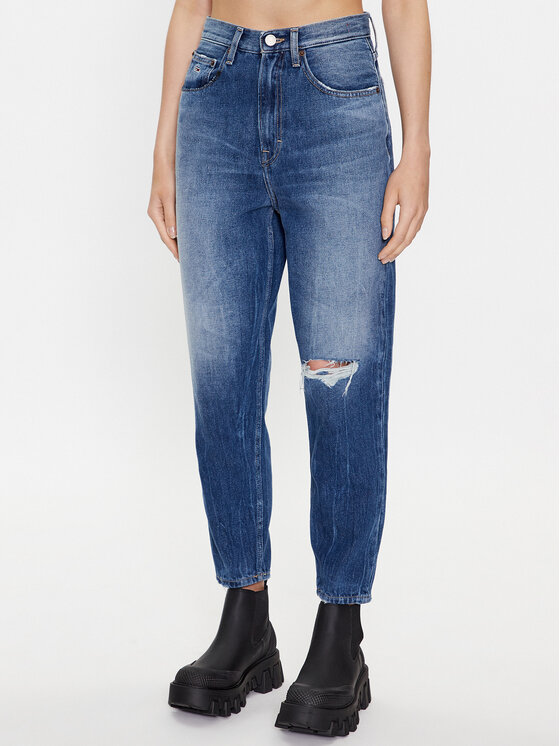 Tommy Jeans Džínsy DW0DW16033 Modrá Mom Fit