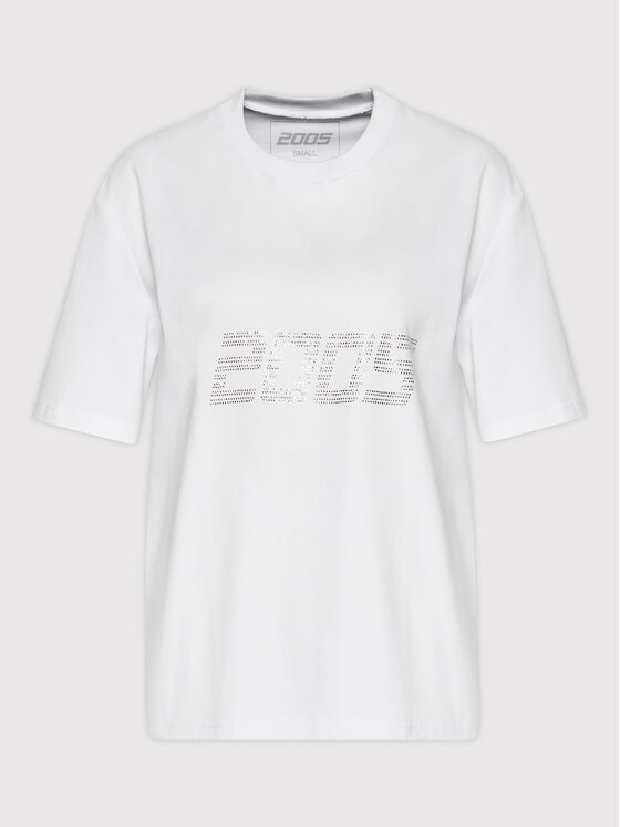 2005 2005 Tričko Unisex Signature Tee Biela Relaxed Fit