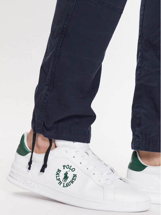 Polo Ralph Lauren Polo Ralph Lauren Hlače iz tkanine 710877831003 Mornarsko modra Slim Fit