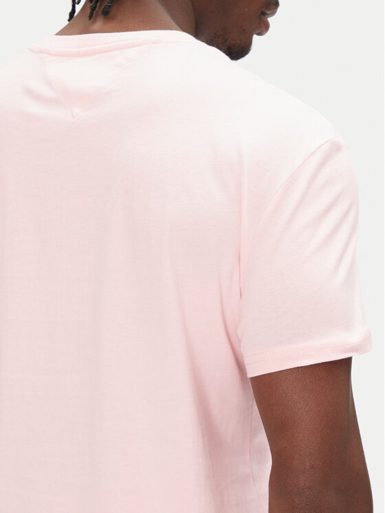 Tommy Jeans Tommy Jeans Тишърт Linear Logo DM0DM20744 Розов Regular Fit