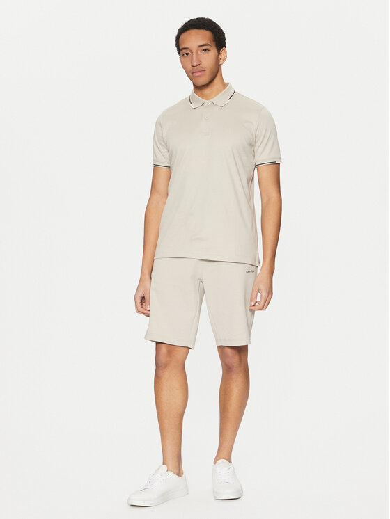 Calvin Klein Calvin Klein Спортивні шорти Micro Logo K10K111208 Бежевий Regular Fit