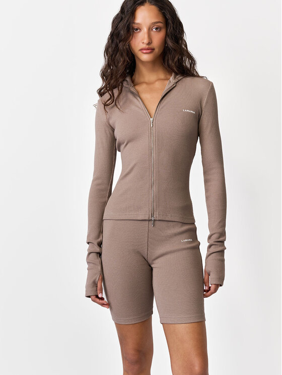 La Mania La Mania Mikina MANDY Béžová Basic Fit