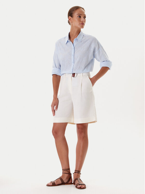 Tatuum Tatuum Bermuda nadrág Kosoko T2510.160 Ekru Relaxed Fit