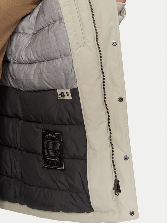 Geox Geox Parka Sandford M4628F T3148 F1616 Ekru Regular Fit