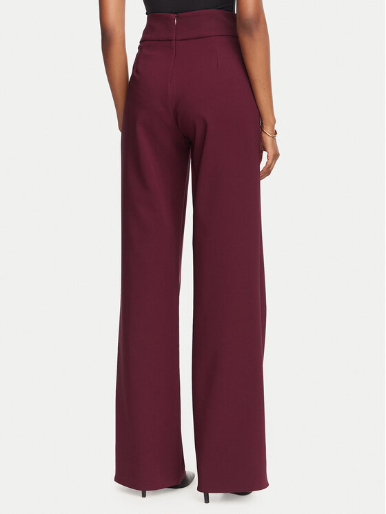 Rinascimento Rinascimento Hlače iz tkanine CFC0130433003 Bordo rdeča Regular Fit