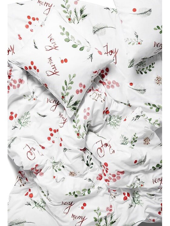 White pocket White pocket Komplet pościeli Pościel świąteczna Biały