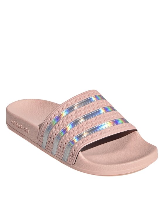 Adidas glitter slides hotsell