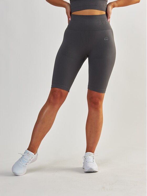 Szorty sportowe, rozmiar L, Szare, Bikery Modelujące Body Boost