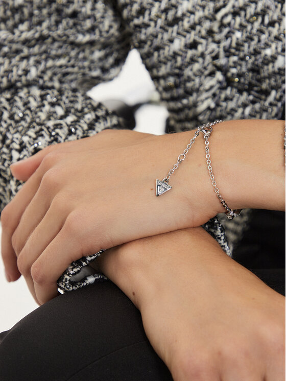 Guess Guess Náramek JUBB04 510JW Stříbrná