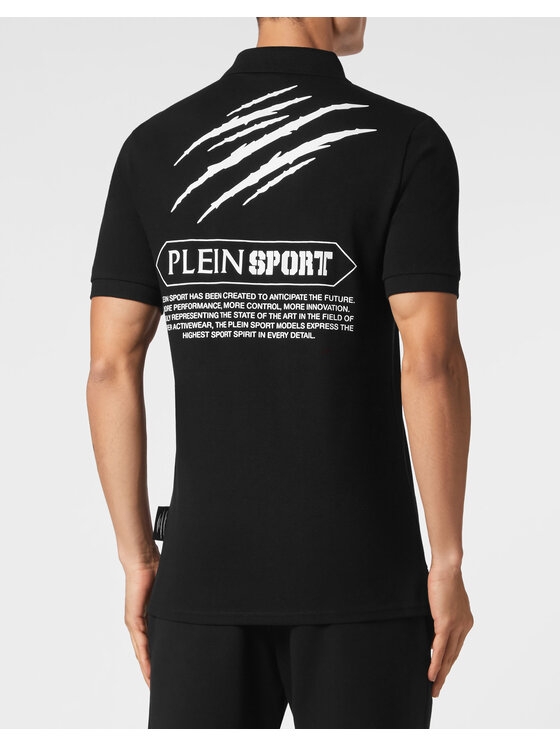 Plein Sport Plein Sport Polo 2051 Czarny Slim Fit