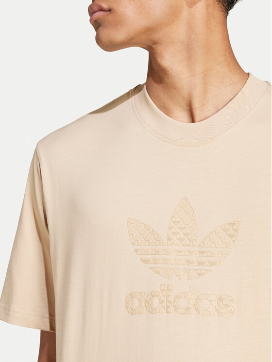 adidas adidas T-särk Mono IX6747 Beež Regular Fit